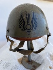 ELMETTO PARA' MOD.42/60 CON FREGIO FRONTALE FOLGORE 1mo Tipo e LATERALE Raro