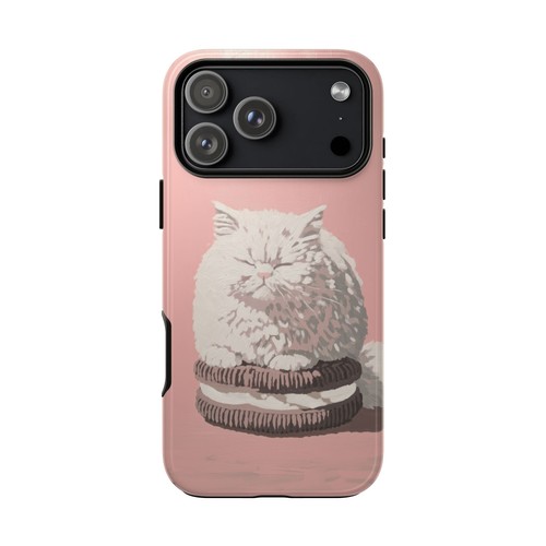 Custodia telefono bianca gatto