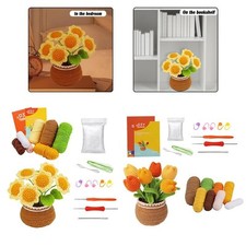 Kit vaso fiori uncinetto