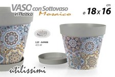 VASO FIORIERA + SOTTOVASO