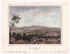 Lithographie XIXe Vue du