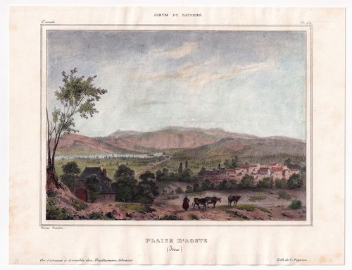 Lithographie xixe vue - lithographie, du