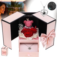 Rosa Eterna Regalo Donna Rosa