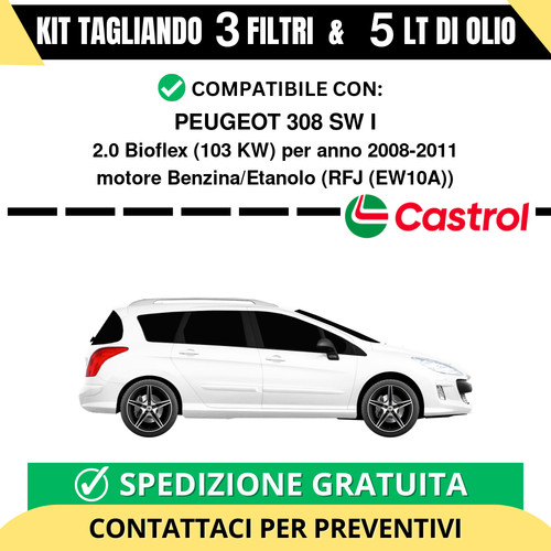 Tagliando per peugeot 308 i - tagliando,