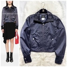 GIUBBINO BOMBER CHANEL NYLON USATO AUTENTICO, TAGLIA 36, MODELLO RECENTE BUONO