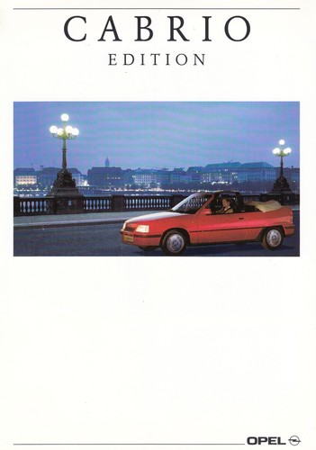 Opel kadett cabrio edizione - edizione, e