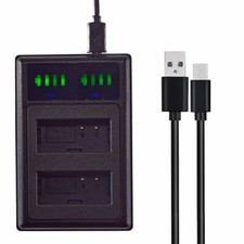 Caricabatteria USB dual BLN-1 per Olympus OMD E-M5 M-5 M5 II E-M1 PEN E-P5 EP5