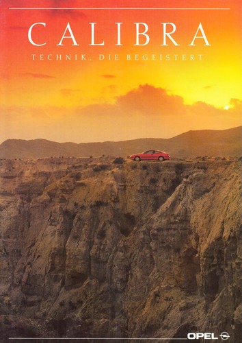 Brochure depliant opel calibra