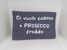 Astuccio CALMA PROSECCO FREDDO Pochette Idea regalo Accessori Moda FASHION 