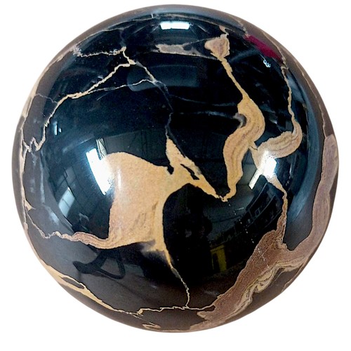 Sfera marmo nero portoro - in,