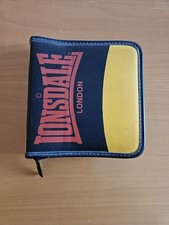 Astuccio Borsa Vintage LONSDALE London Custodia Schedario Porta DVD CD Anni 2000