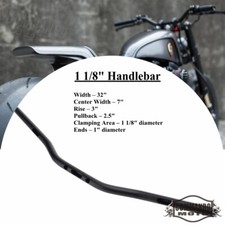 Manubrio moto 1-1/8" per