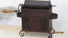 r387 Antica tostatrice per caffè in ferro da collezione PUGLIA epoca fine XIXsec