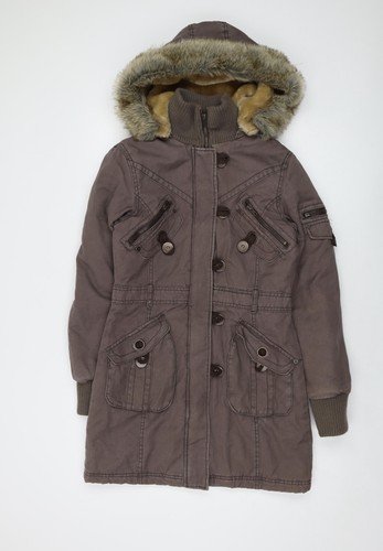Cappotto parka donna marrone
