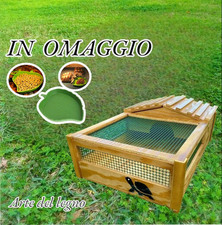 TERRARIO CASETTA PER TARTARUGHE  DI TERRA  62x42x22 LEGNO TRATTATO PER ESTERNO