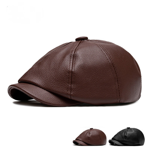 Cappello uomo ecopelle