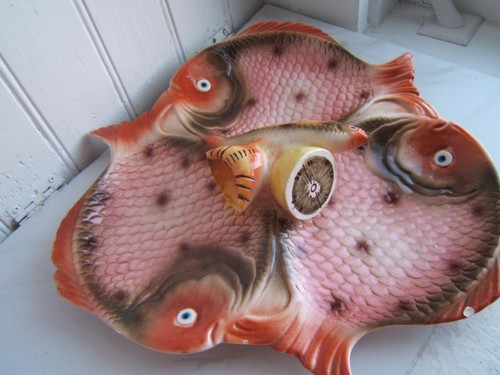 Piatto pesce grande vintage - pesce,
