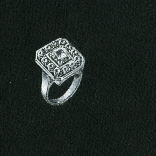 Anello con diamanti art deco - diamanti,