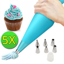 Set 5 Sac à Poche 30 cm con Beccucci per Decorazione Dolci e Creme 9ABY