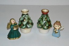 LOTTO DI 4 VECCHI OGGETTI IN COTTO NATALIZI