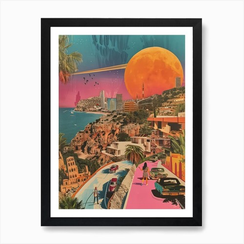 Ibiza retro collage - ibiza,