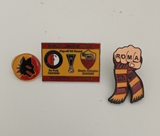 Lotto 3 Spille Pin ROMA  Football Badge distintivo Calcio Fussball Ultras 
