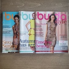 3 Uncut Burda Style Magazines