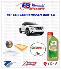 KIT TAGLIANDO NISSAN JUKE 1.0, 3 FILTRI + 4 LT  CASTROL EDGE 5W30