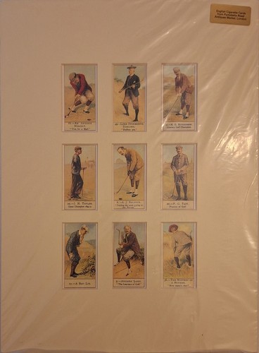 Golfers cigarette card 9pz - golfers,