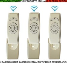 RADIOCOMANDI 3 PZ X CENTRALE