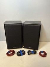 Vintage Technics SB-CS50 Sistema Altoparlanti 2 Vie 120W Nero Legno Funzionante.