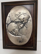 QUADRO BASSO RILIEVO IN ARGENTO 925 OTTAVIANI Madonna Con Il Bambino Gesù 