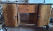 Credenza con vetrinetta da soggiorno della metà del Novecento