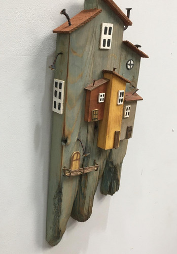 Decorazione parete case - parete, in