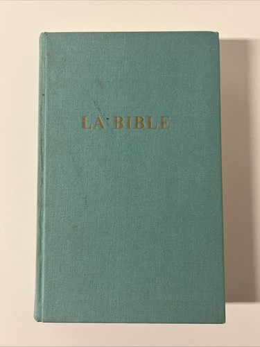 Bible french teal hardcover - teal,