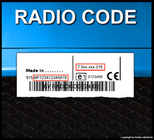 █►CODICE RADIO adatto per