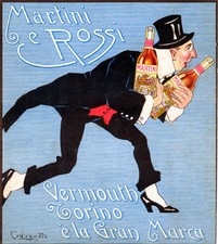 P. Codognato - MARTINI & ROSSI VINO VERMOUTH TORINO-la Gran Marca -ORIGINALE1915