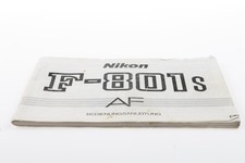 NIKON F-801s manuale di