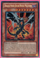 DRAGO NERO OCCHI ROSSI MALIGNO