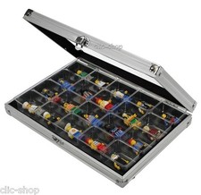 VETRINETTA IN ALLUMINIO FORMATO COMPACT A 20 SCOMPARTI PER FIGURINE LEGO