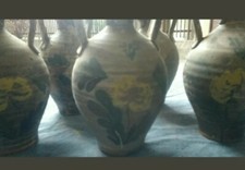 Lotto Cinque Antiche Grandi Otri Anfore Quartare Caltagirone Pasta Bianca