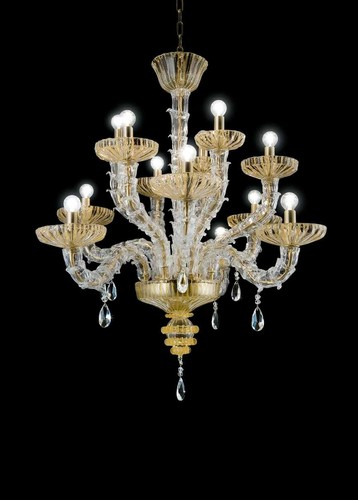 Murrina oro lampadario - la,