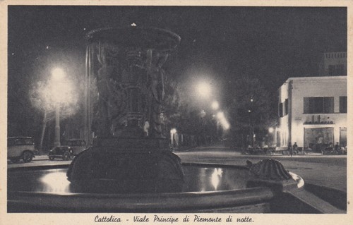Cartolina cattolica viale - cartolina,