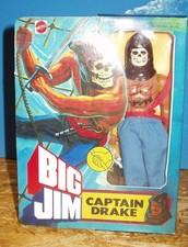 Big Jim - Pirate Captain Drake - Mattel Pirata / Pirate Drakon n. 2261 Repro BOX