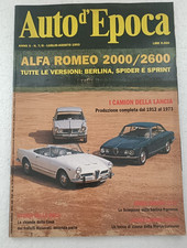 Auto d'epoca 7 8 1993 - Alfa romeo 2000 2600 - camion della Lancia