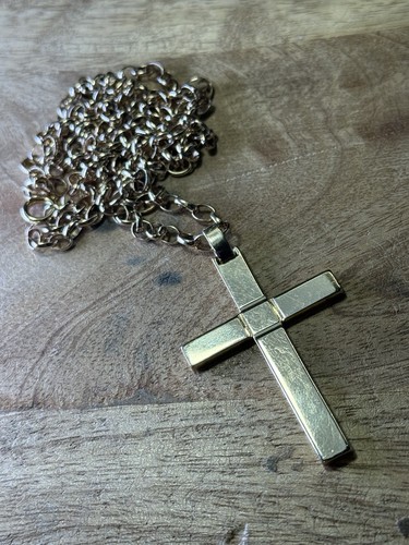 Collana pendente croce grumoso - collana,