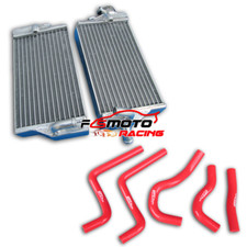 Per Honda CR125 CR125R CR 125 2003 03 Radiatore Alluminio + Tubo Silicone ROSSO
