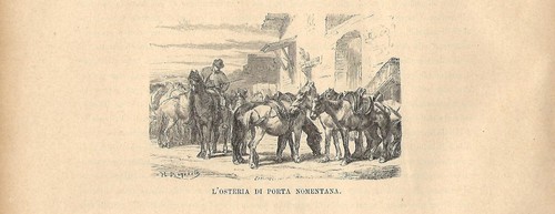 Stampa antica roma - roma, osteria