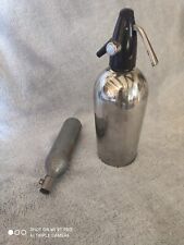 Bottiglia sifone seltz anni '50 con ricarica