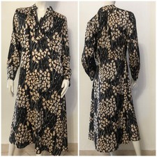 RICHARD ALLAN x H&H Vestito maxi abito grigio a fantasia floreale rosa Tg EUR 46